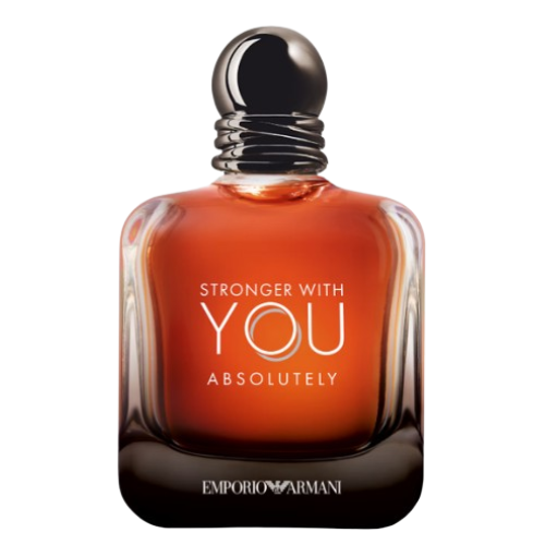 emporio armani perfume in a black box with orange accents