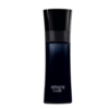 giorgio armani perfume bottle in black with gray accents