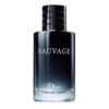 dior sauvage perfum in deep navy blue with a black box