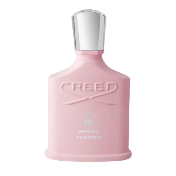 creed spring flower perfume in a pink bottle