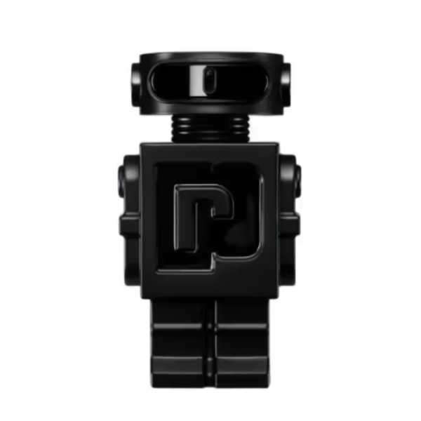 rabanne phantom perfume in a black robot shaped bottle