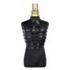jean paul gaultier black le male le perfume eau de perfume in a matte black bottle with gold accents