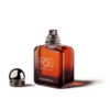 emporio armani perfume in a black box with orange accents