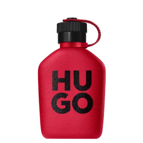 hugo boss hugo intense eau de perfume in bold matte red with black lettering hugo boss hugo intense eau de perfume in bold matte red with black lettering