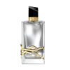 yves saint laurent libre l’absolu platine silver perfume bottle with gold ysl logo accents
