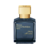 maison francis kurkdjian oud satin mood navy blue glass perfume bottle with gold cap