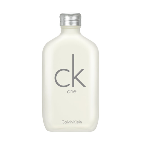 calvin klein ck one eau de toilette bottle in frosted white glass