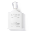 creed silver mountain water perfume bottle in matte white with a silver cap