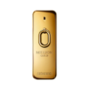 rabanne million gold eau de perfume with a metallic gold bottle and amber fragrance