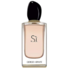 giorgio armani sì warm blush perfume bottle with shiny black cap