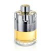 azzaro wanted perfume bottle featuring golden liquid with a textured silver metal cap