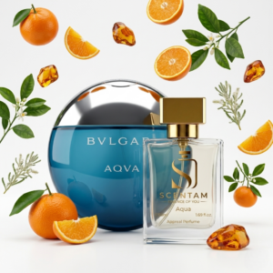 scentam aqua inspired by bvlgari aqva long lasting perfume for men